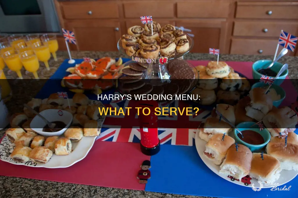 what to serve for prince harry wedding