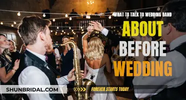 Wedding Band: Pre-Wedding Talk Points