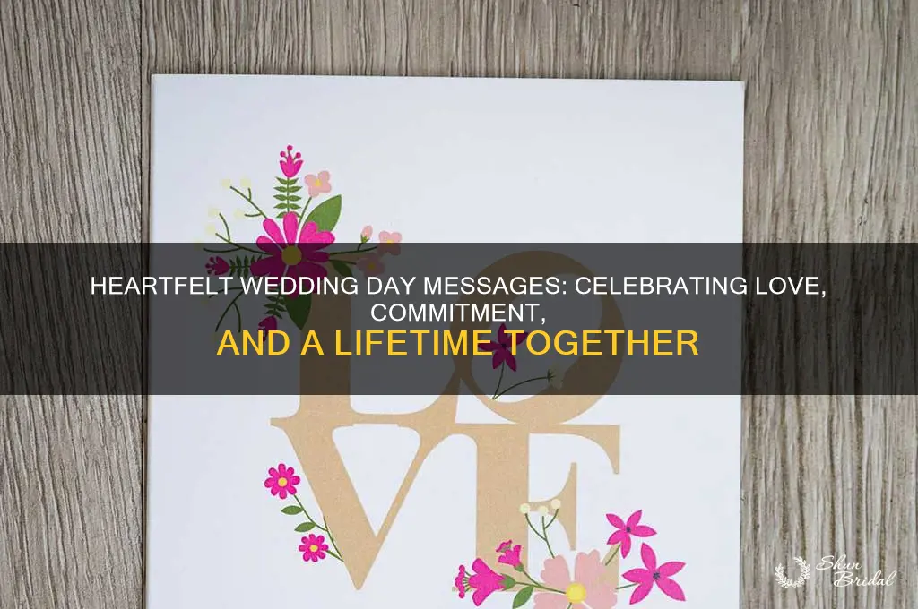 what to tell someone on theor wedding day