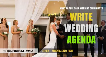 Crafting Your Perfect Wedding Agenda: Tips for Guiding Your Officiant