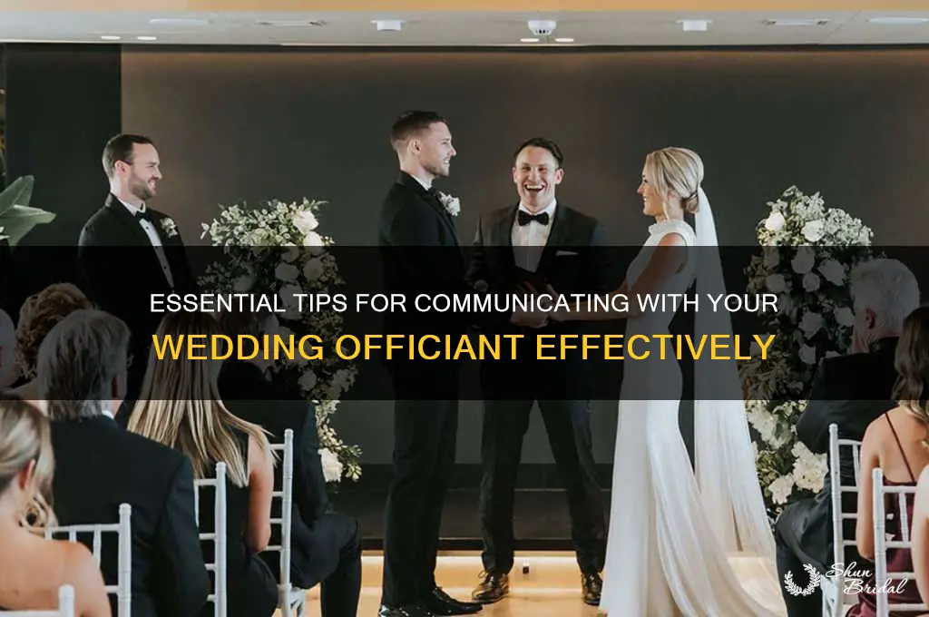 what to tellyour wedding officiant