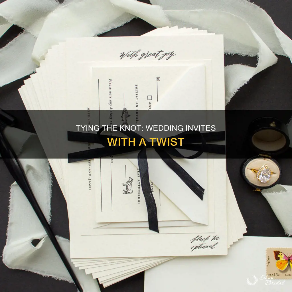 what to tie wedding invitations with