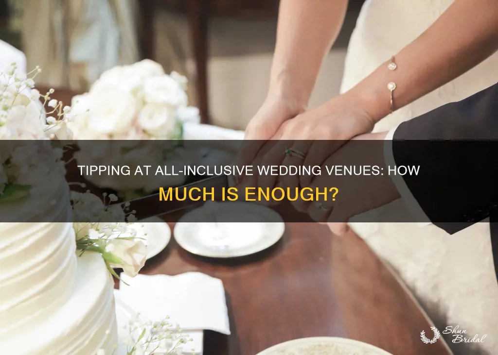 what to tip for wedding at all inclusive venue