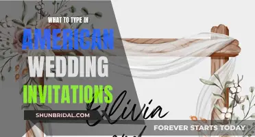 American Wedding Invites: What to Type and Include