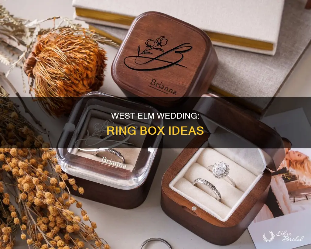 what to use as wedding ring box west elm