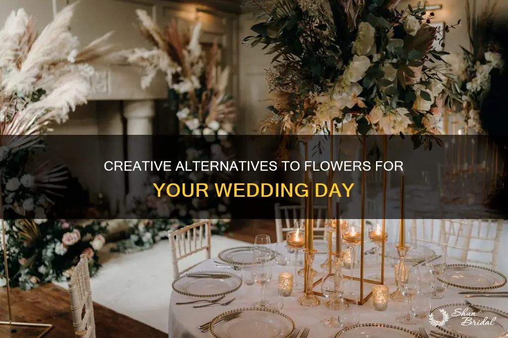 what to use at a wedding instead of flowers