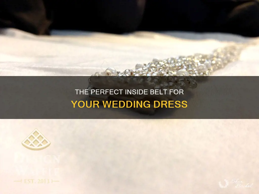 what to use for inside belt wedding dress