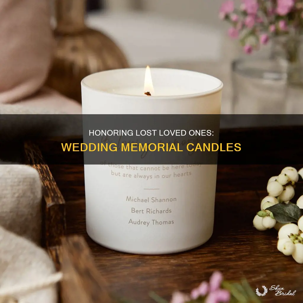 what to use for memorial candle wedding