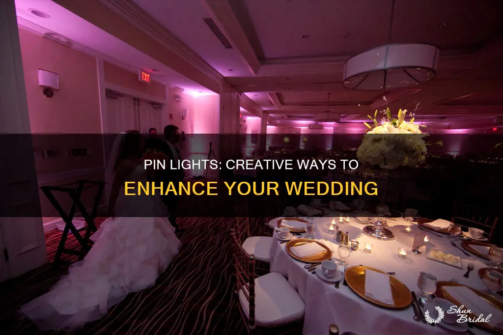 what to use pin lights on at wedding