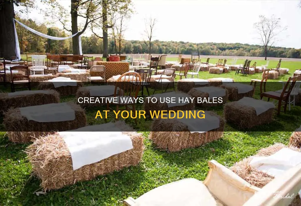 what to use to cover hay bales for a wedding