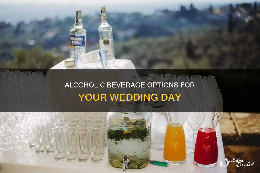 what to use to hold alcohol at wedding