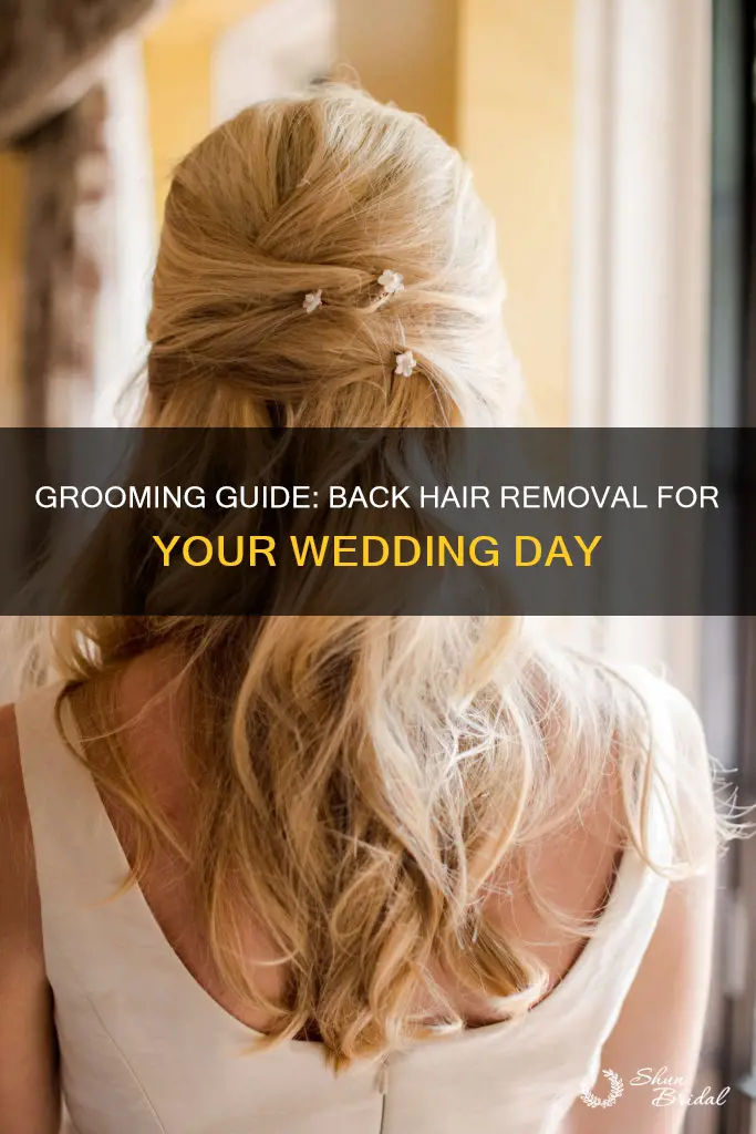 what to use to sicl back hair for wedding