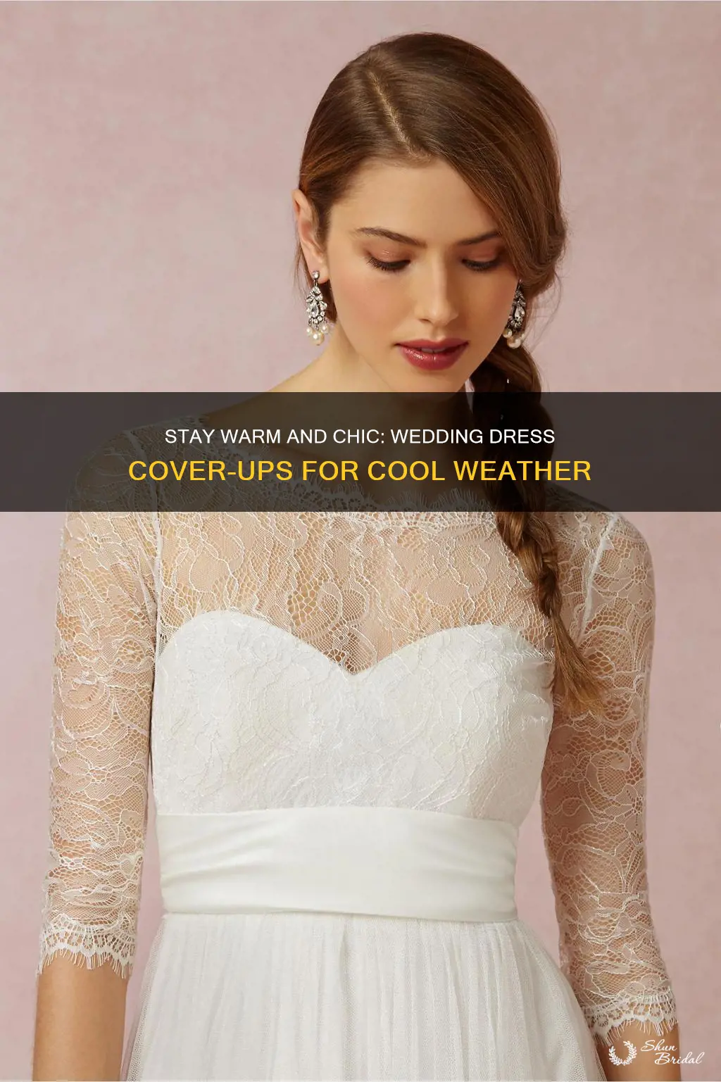 what to wear over wedding dress in cool weather