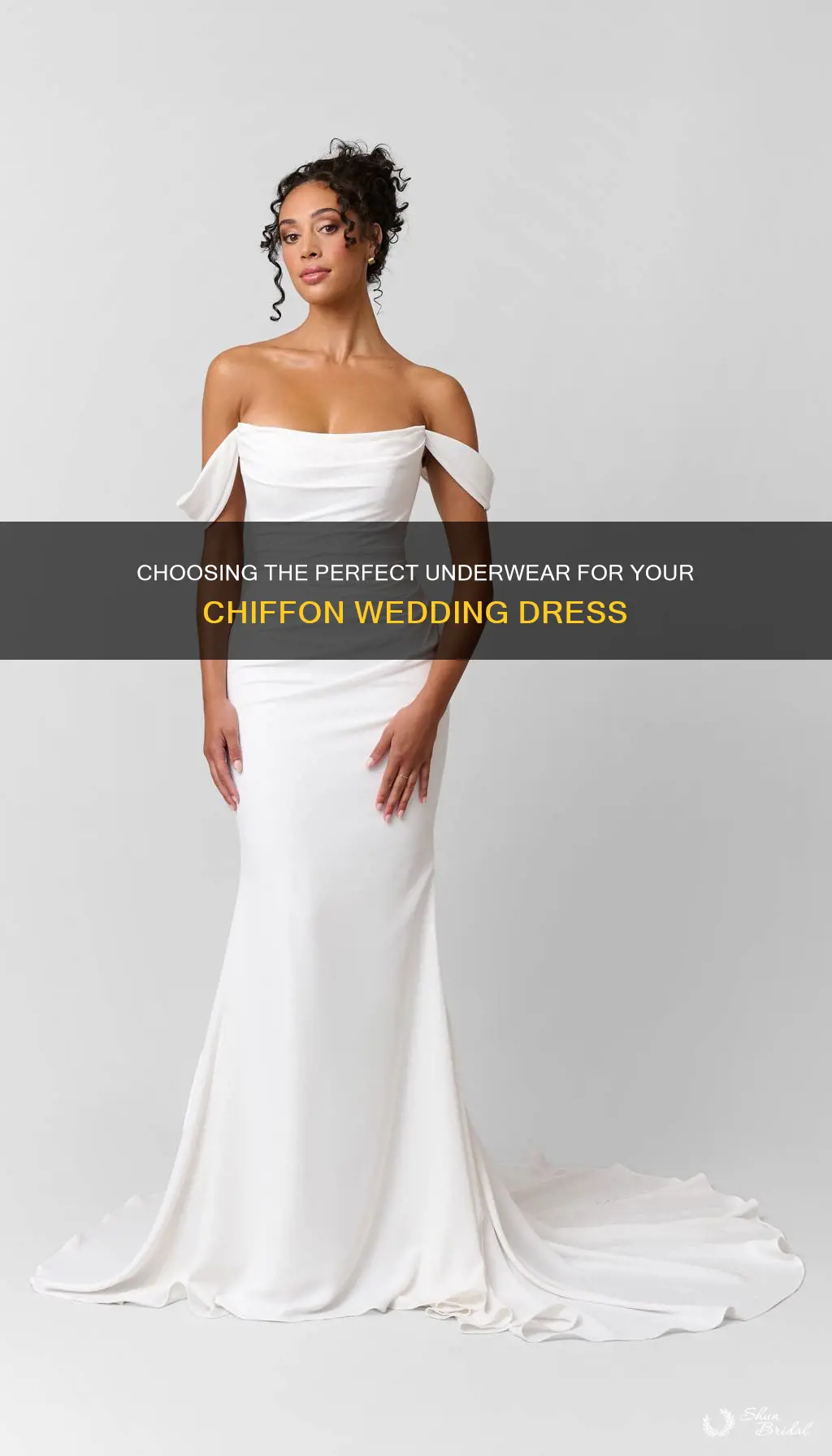 what to wear under a chiffon wedding dress