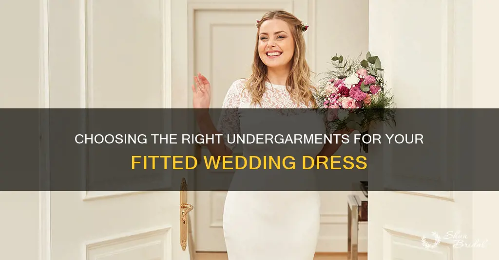 what to wear under a fitted wedding dress