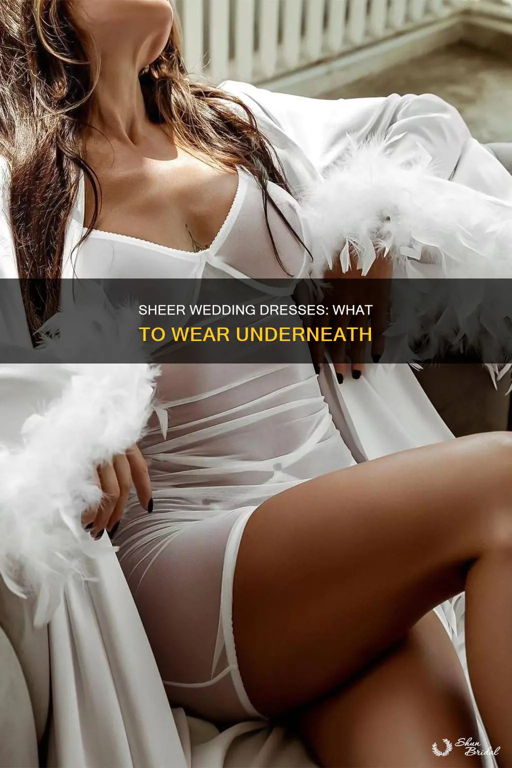 what to wear under a sheer wedding dress