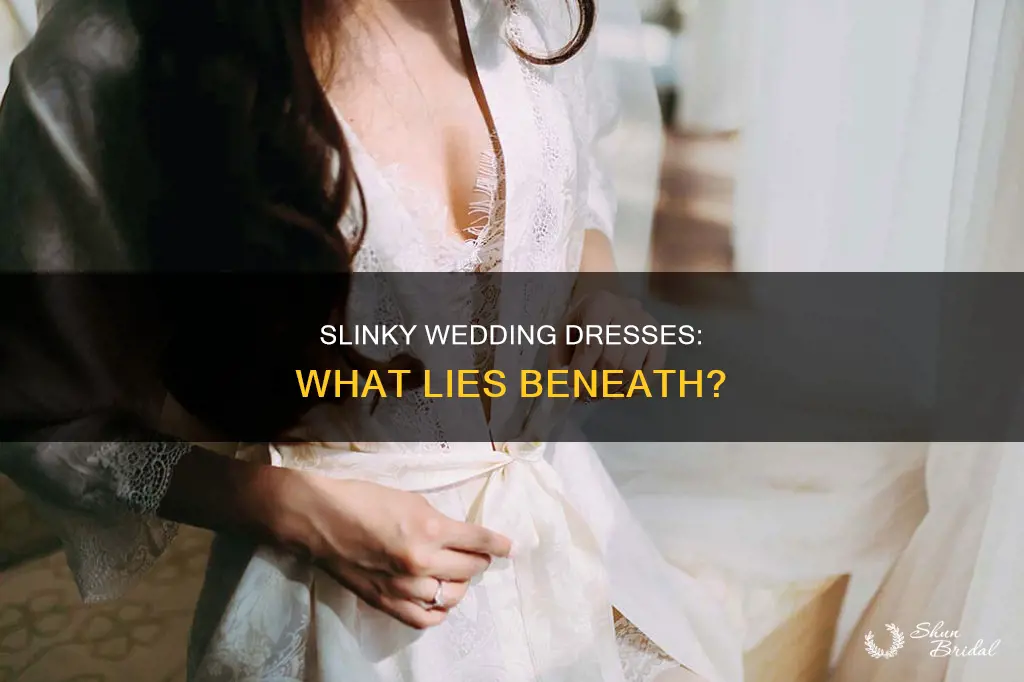 what to wear under a slinky wedding dress