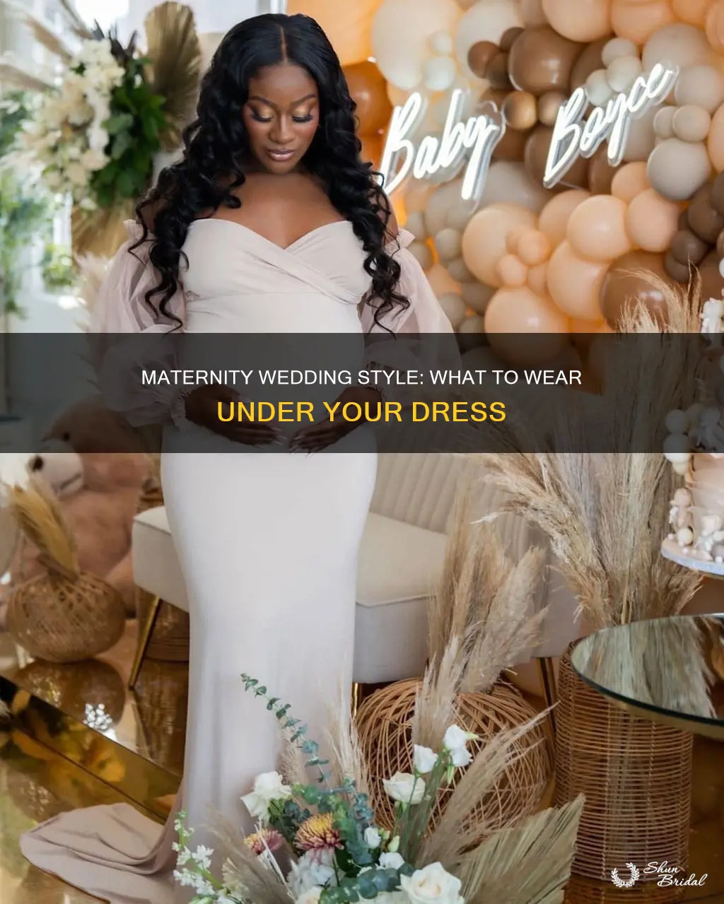 what to wear under wedding dress when pregnant