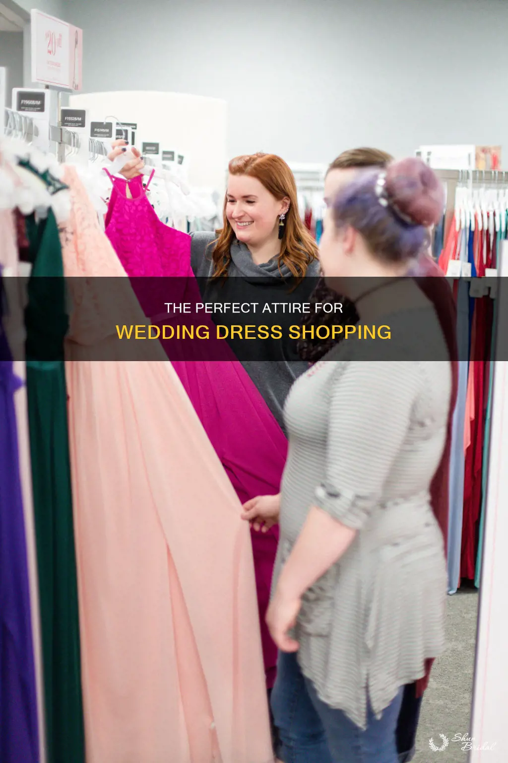 what to wear wedding dress shopping as a bridesmaid
