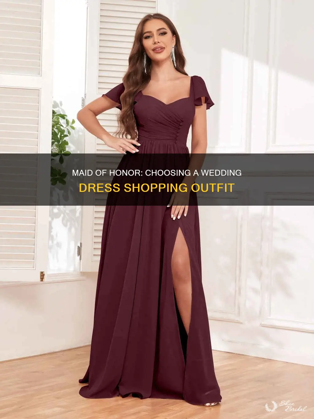 what to wear wedding dress shopping maid of honor