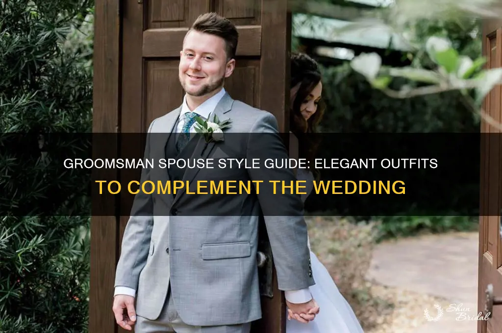 what to wear when spouse is groomsman