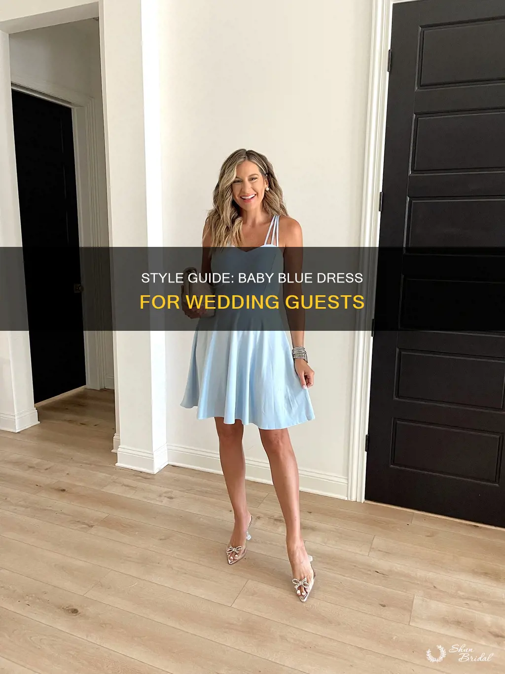 what to wear with a baby blue dress guest wedding