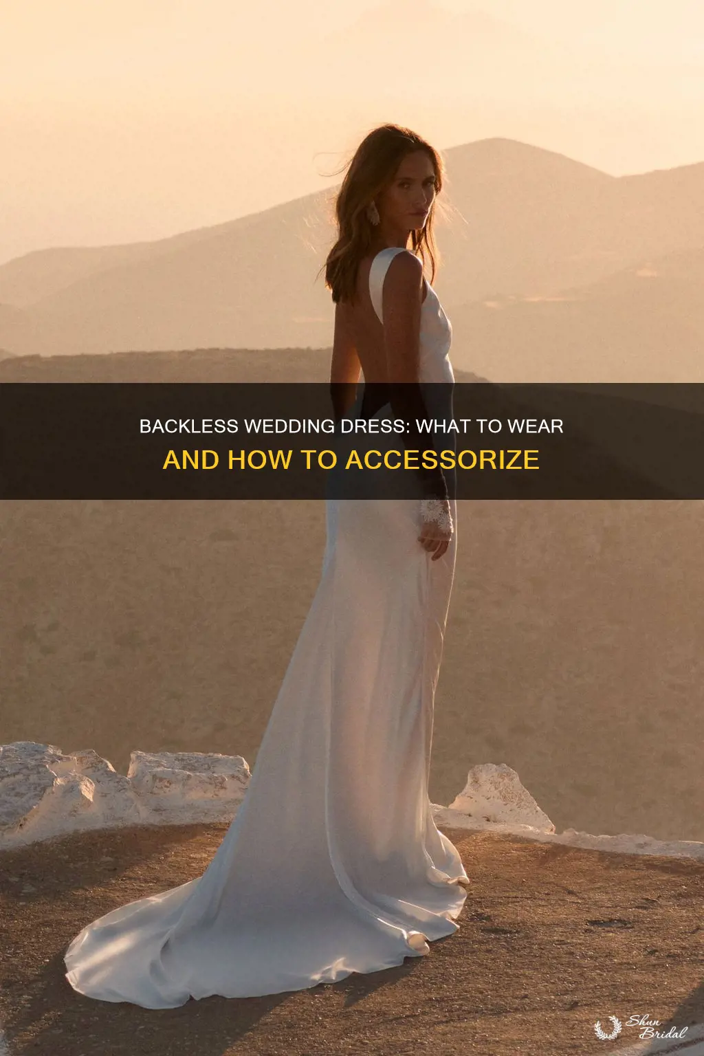 what to wear with a backless wedding dress