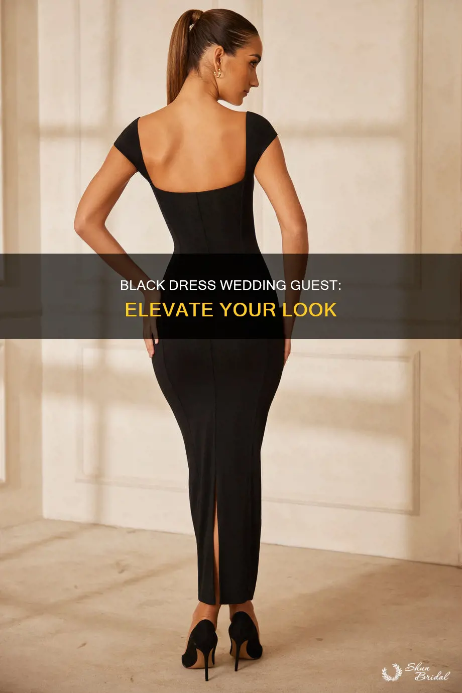 what to wear with a black dress to a wedding