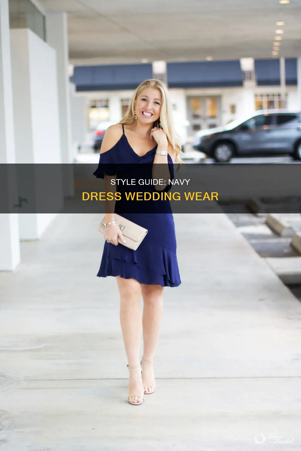 what to wear with a navy dress for a wedding