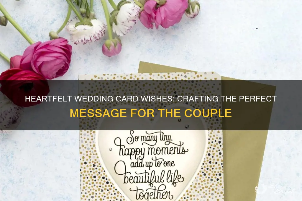 what to wish in a wedding card