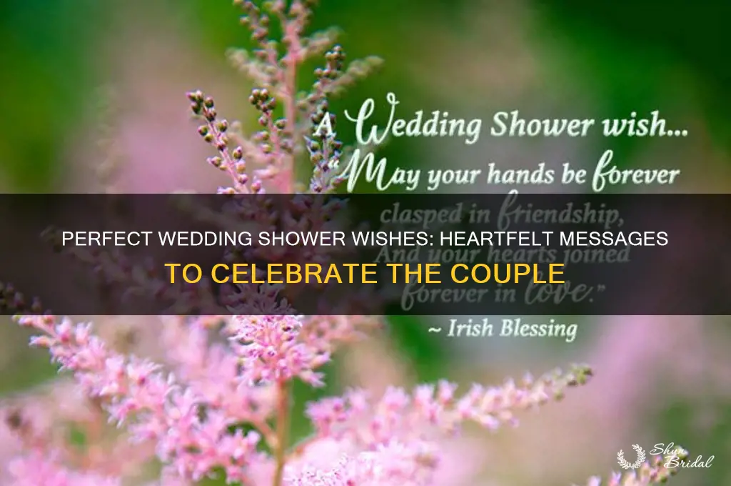 what to wish people at wedding shower