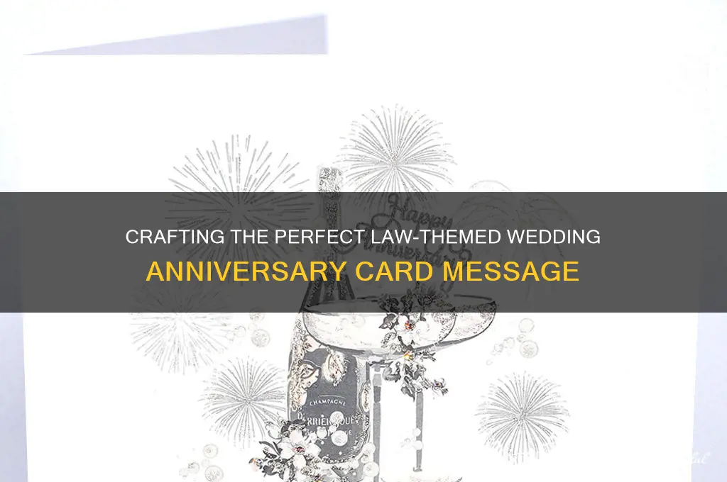 what to writ ein in law anniversary wedding card