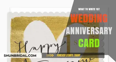 Crafting the Perfect 1st Wedding Anniversary Card: Tips and Ideas
