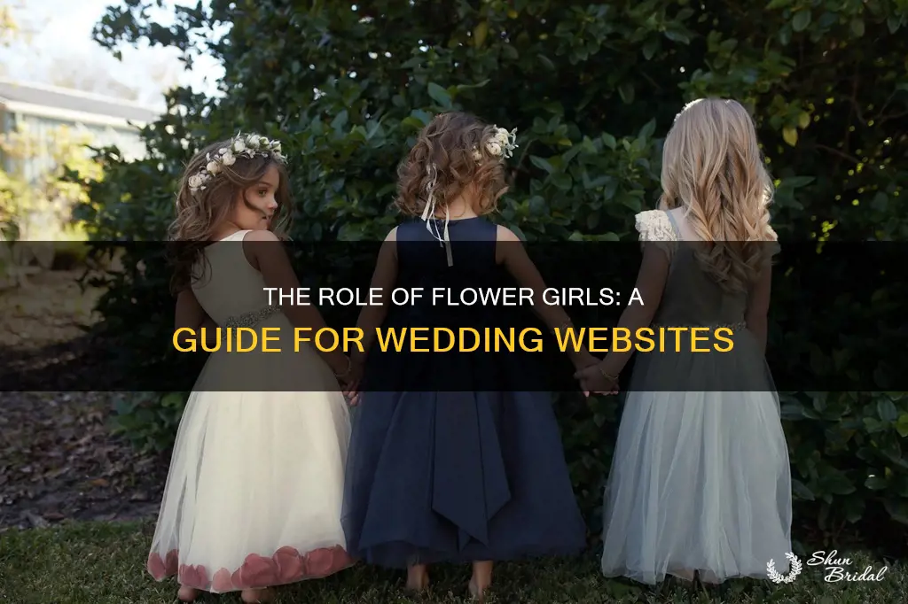 what to write about the flower girls on wedding website