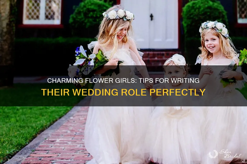 what to write about the flower girls