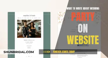 Crafting the Perfect Wedding Party Web Page: A Guide to Celebrating Your Crew