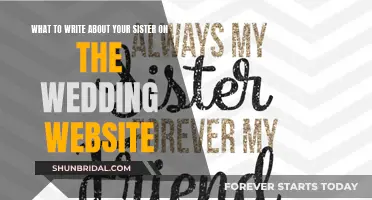 Celebrating Sisterhood: Crafting a Wedding Website Tribute