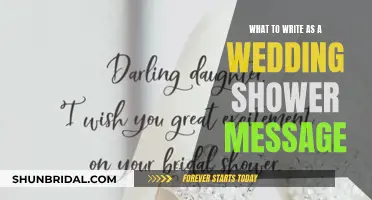 Words of Wisdom: Crafting the Perfect Wedding Shower Message