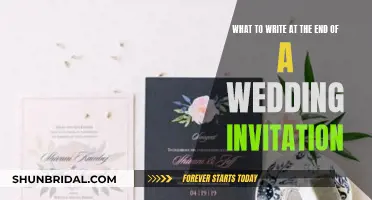 Crafting the Perfect Wedding Invitation: Sign-Offs and Final Touches