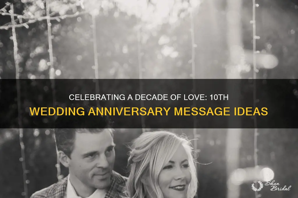 what to write for 10th wedding anniversary