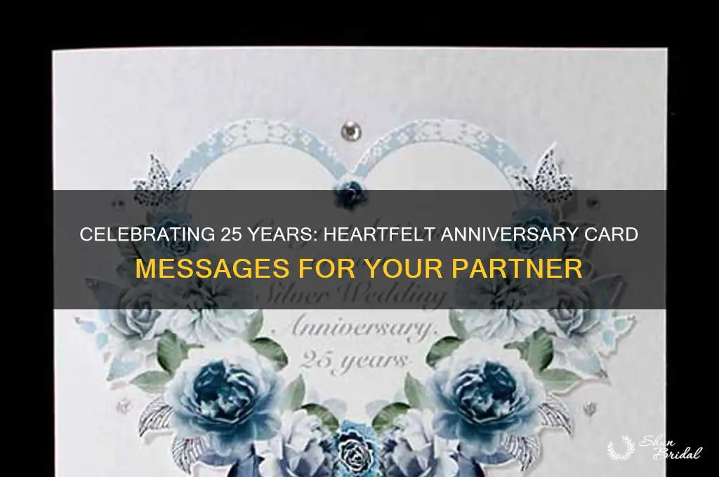 what to write for 25th wedding anniversary card