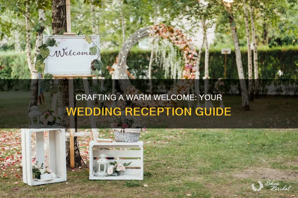 what to write for a welcome reception wedding