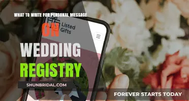 Crafting Heartfelt Wedding Registry Notes: Tips and Tricks