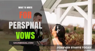 Crafting Heartfelt Personal Vows: Tips for Expressing Your Love