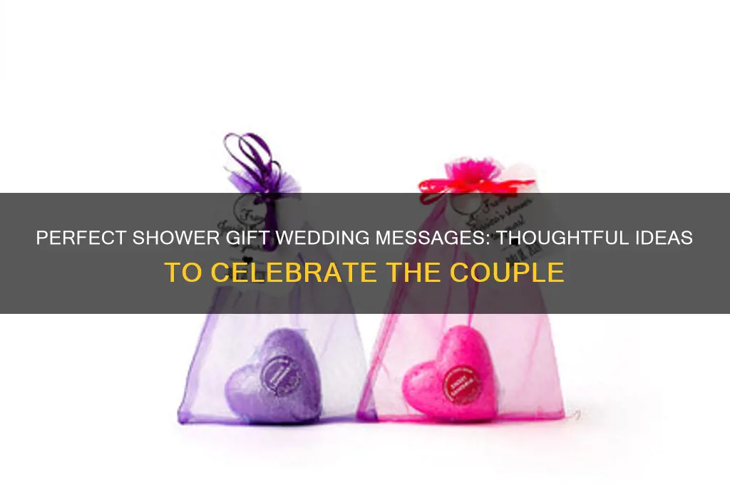 what to write for shower gift wedding
