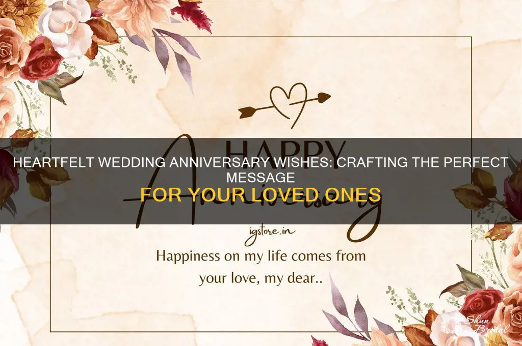 what to write for wedding anniversary wishes
