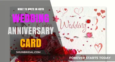 Celebrating 40 Years of Love: Heartfelt Messages for Your Anniversary Card