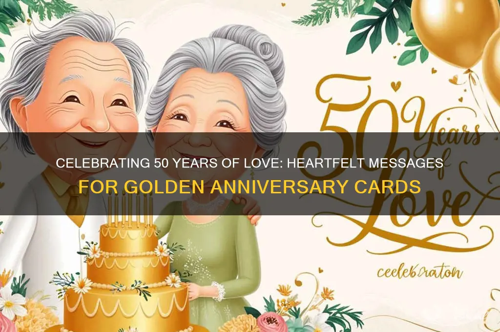what to write in 50th wedding card