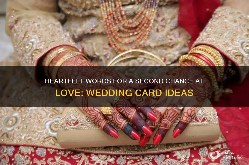what to write in a 2nd marriage wedding card