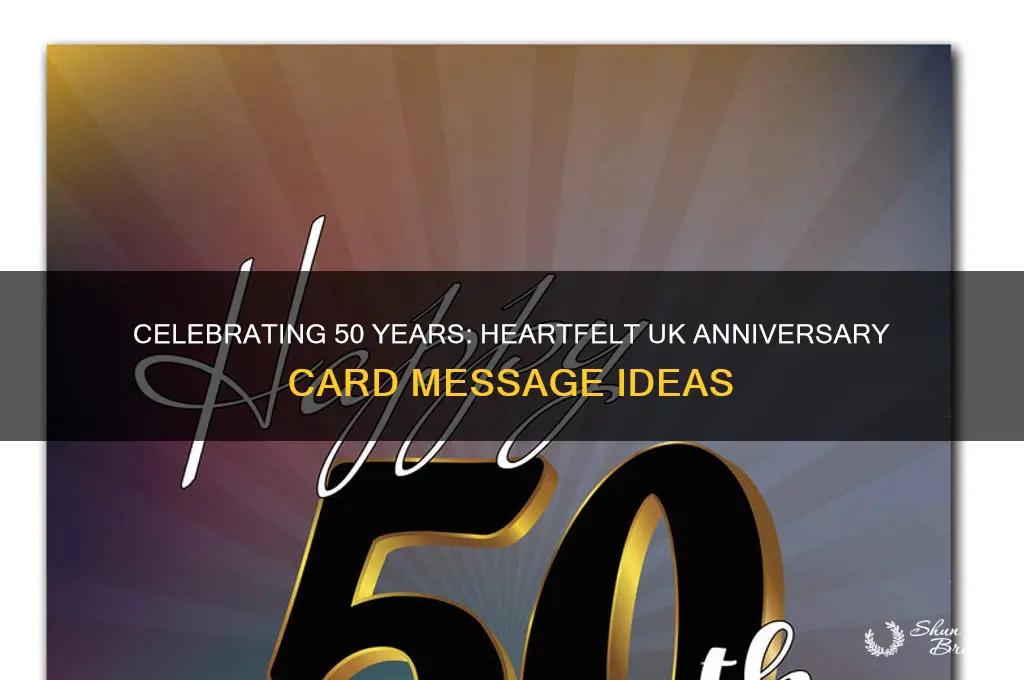 what to write in a 50th wedding anniversary card uk